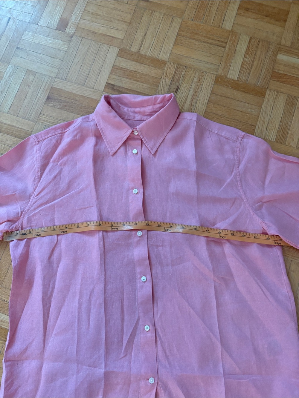 Gant Pink Short-Sleeve Button-Up Shirt